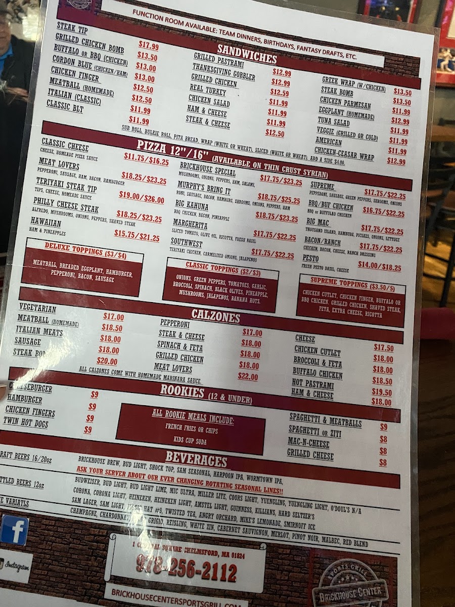 Menu Center Brickhouse Pizza-1